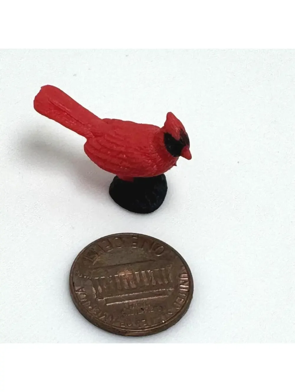 Miniature Cardinal Dollhouse Song Bird RedFairy Garden Mini Micro Props‎ Diorama